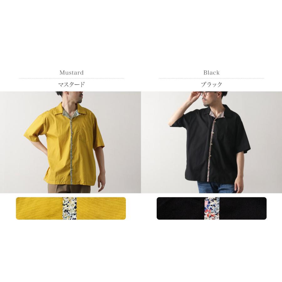 ILL ONE EIGHTY（イルワンエイティー） リバティ オープンカラーシャツ / メンズ シャツ 半袖 コットン | ILL ONE EIGHTY | 03