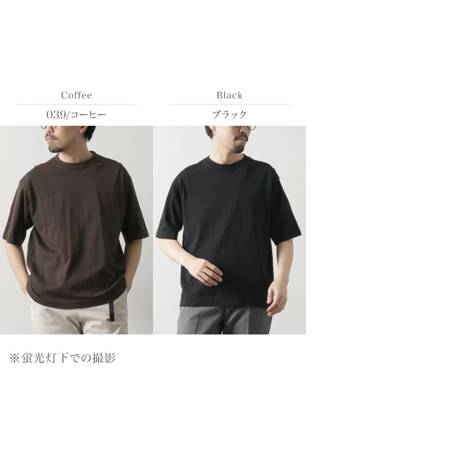 RYE TENDER（ライテンダー） センターティー ソリッド ニットTシャツ / メンズ サマーニット コットン 半袖 無地 | RYE TENDER | 10