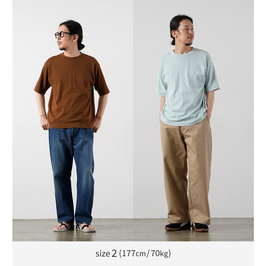 RYE TENDER（ライテンダー） センターティー ソリッド ニットTシャツ / メンズ サマーニット コットン 半袖 無地 | RYE TENDER | 12