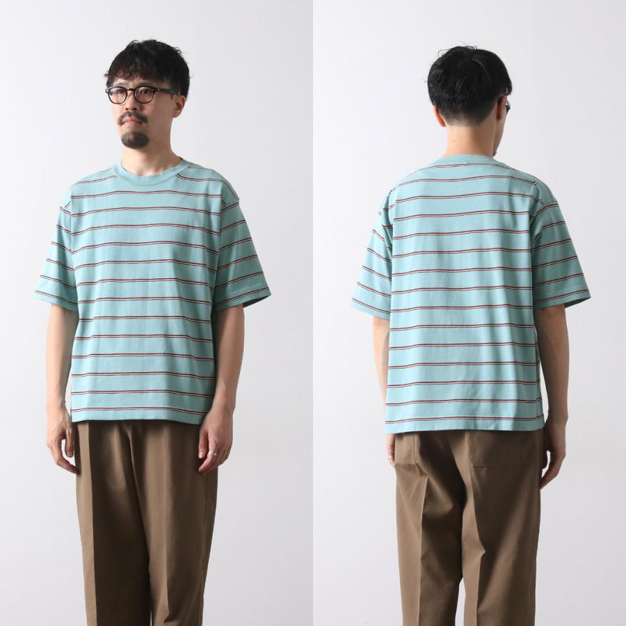 RYE TENDER（ライテンダー） センターティー ストライプ / メンズ 半袖 ニット コットン CENTRE TEE - STRIPE | RYE TENDER | 16