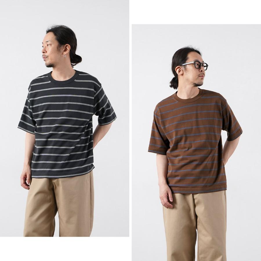 RYE TENDER（ライテンダー） センターティー ストライプ Tシャツ / メンズ 半袖 | RYE TENDER | 24