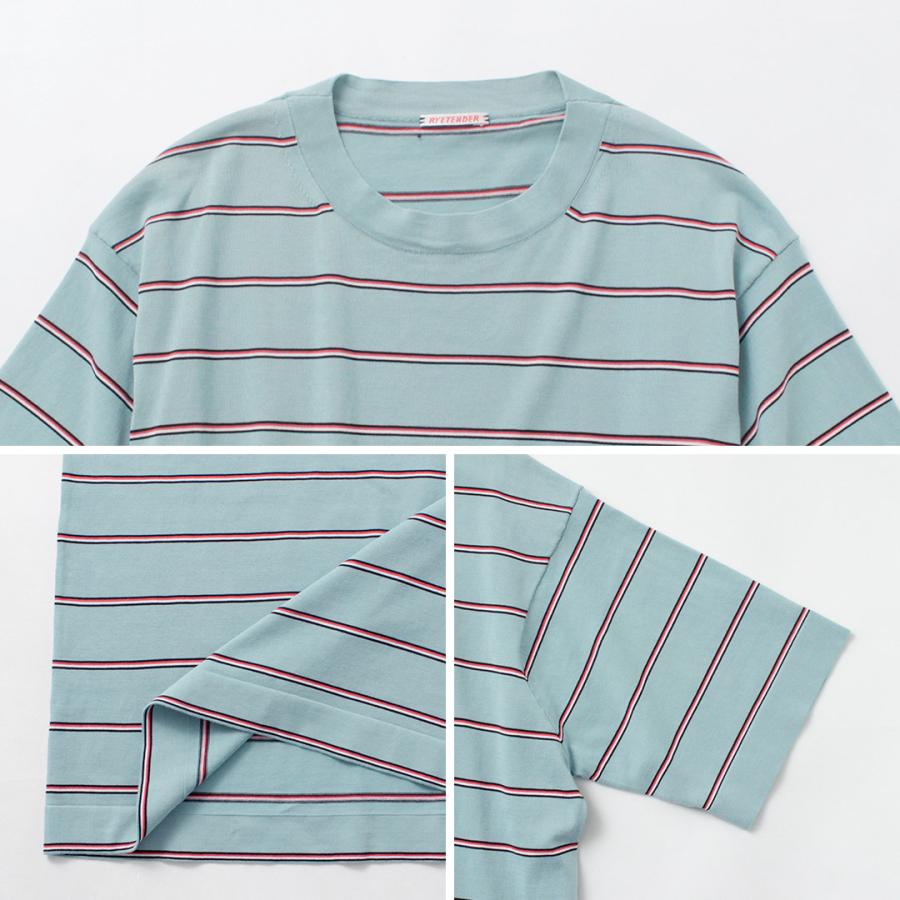 RYE TENDER（ライテンダー） センターティー ストライプ Tシャツ / メンズ 半袖 | RYE TENDER | 25