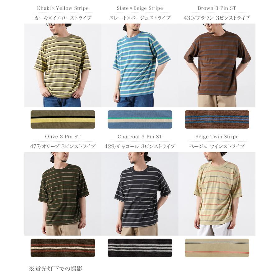RYE TENDER（ライテンダー） センターティー ストライプ Tシャツ / メンズ 半袖 | RYE TENDER | 12