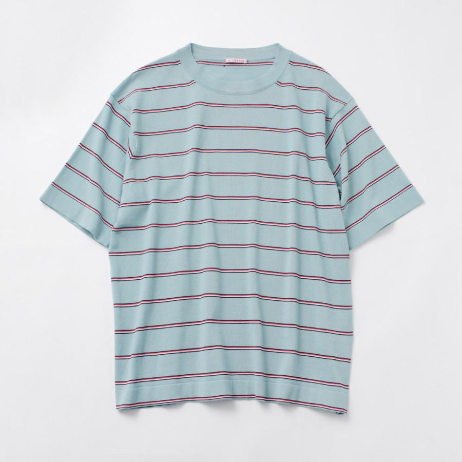 RYE TENDER（ライテンダー） センターティー ストライプ / メンズ 半袖 ニット コットン CENTRE TEE - STRIPE | RYE TENDER | 08