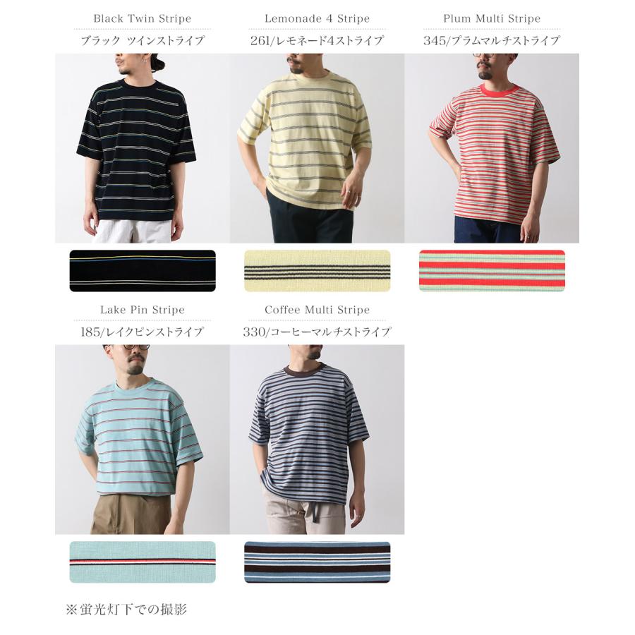RYE TENDER（ライテンダー） センターティー ストライプ Tシャツ / メンズ 半袖 | RYE TENDER | 13