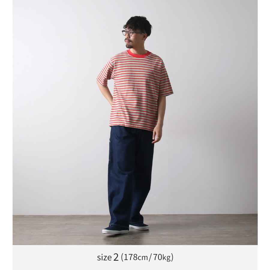 RYE TENDER（ライテンダー） センターティー ストライプ Tシャツ / メンズ 半袖 | RYE TENDER | 15