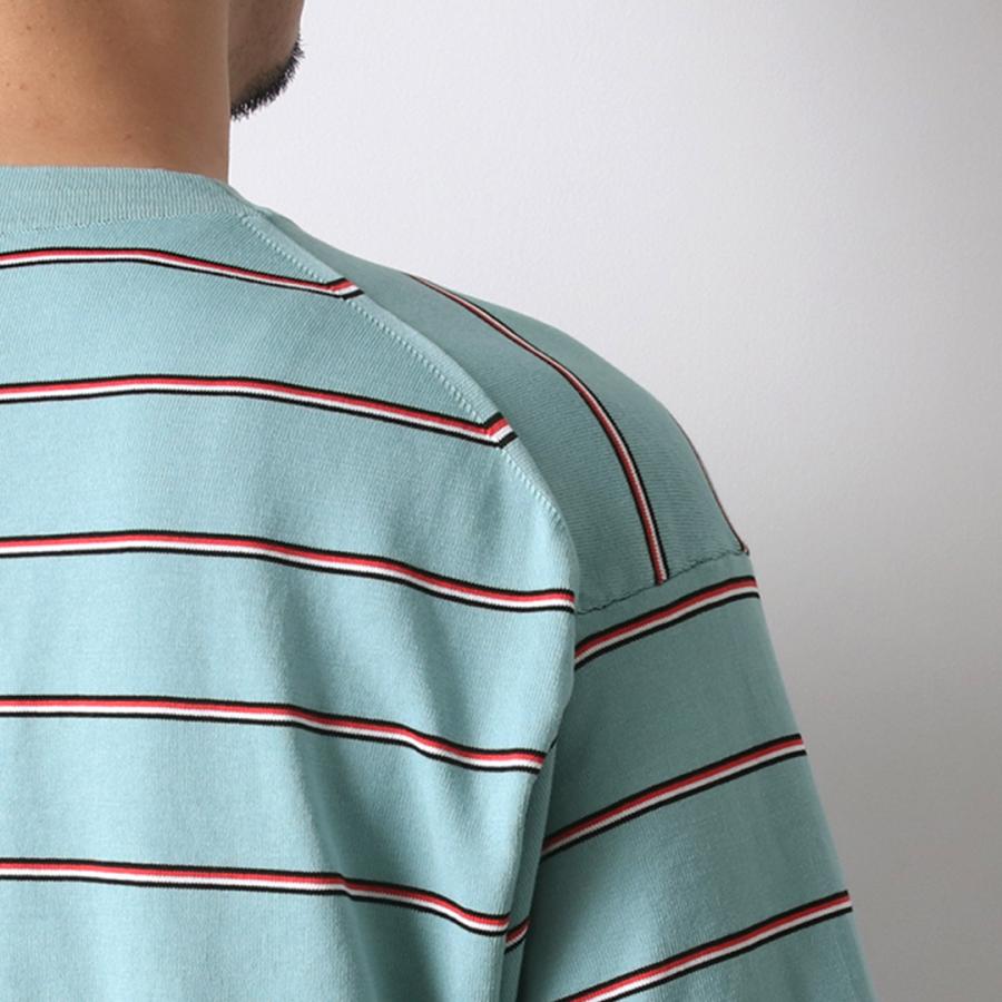 RYE TENDER（ライテンダー） センターティー ストライプ / メンズ 半袖 ニット コットン CENTRE TEE - STRIPE | RYE TENDER | 13