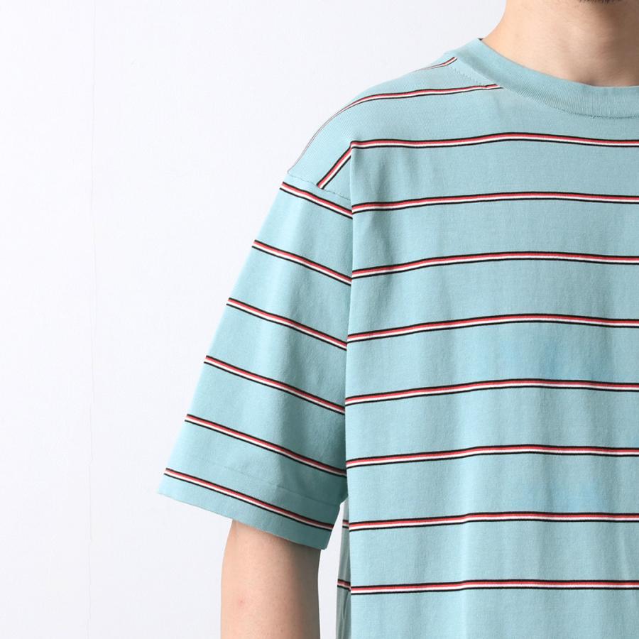 RYE TENDER（ライテンダー） センターティー ストライプ / メンズ 半袖 ニット コットン CENTRE TEE - STRIPE | RYE TENDER | 14