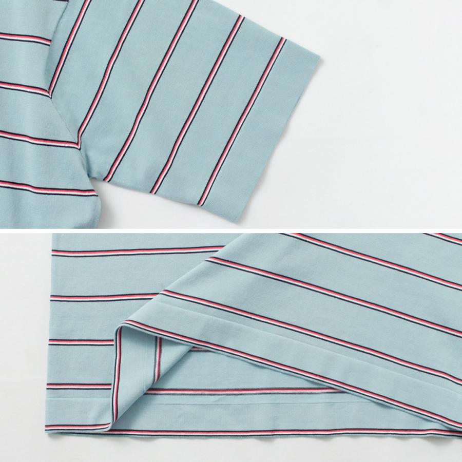 RYE TENDER（ライテンダー） センターティー ストライプ / メンズ 半袖 ニット コットン CENTRE TEE - STRIPE | RYE TENDER | 15