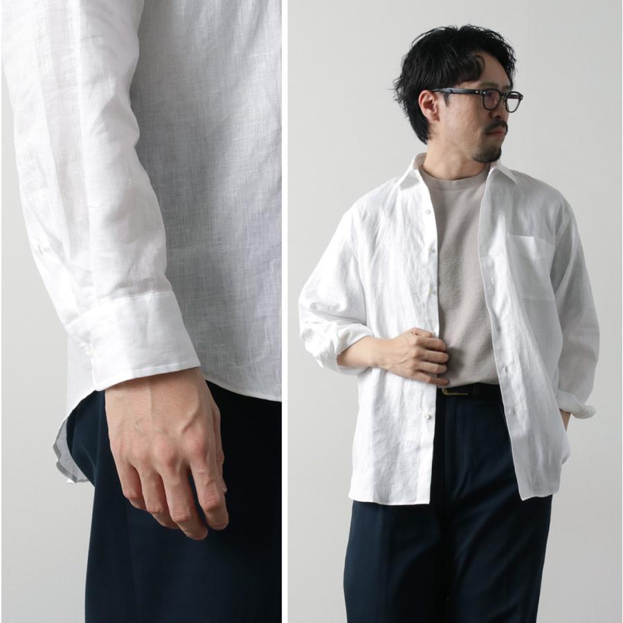 D.C.WHITE（ディーシーホワイト）ニューポート リネンシャツ / トップス メンズ 無地 麻 リネン 日本製 New Port （Linen） | D.C.WHITE | 11