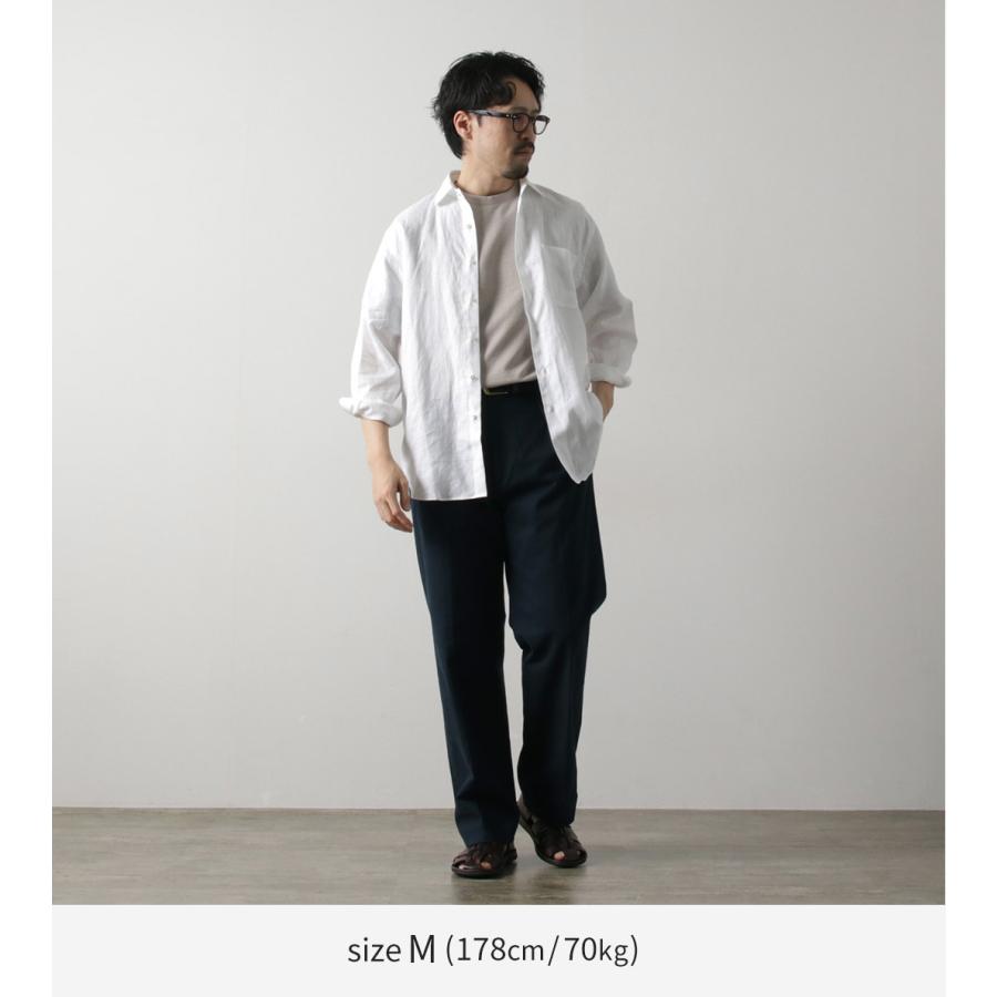 D.C.WHITE（ディーシーホワイト）ニューポート リネンシャツ / トップス メンズ 無地 麻 リネン 日本製 New Port （Linen） | D.C.WHITE | 03