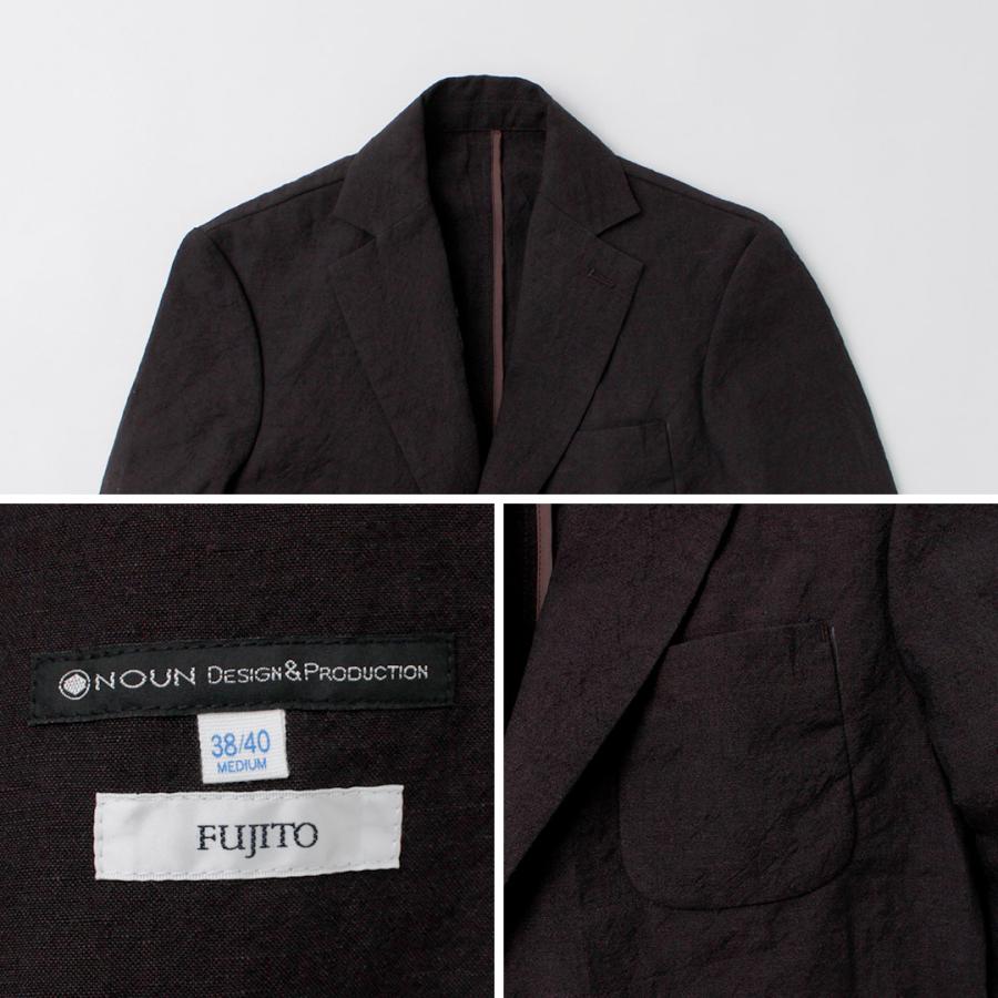 FUJITO（フジト） リネン ウール トロピカル ナウン 2Bジャケット / メンズ テーラード 2つボタン 日本製 | FUJITO | 15