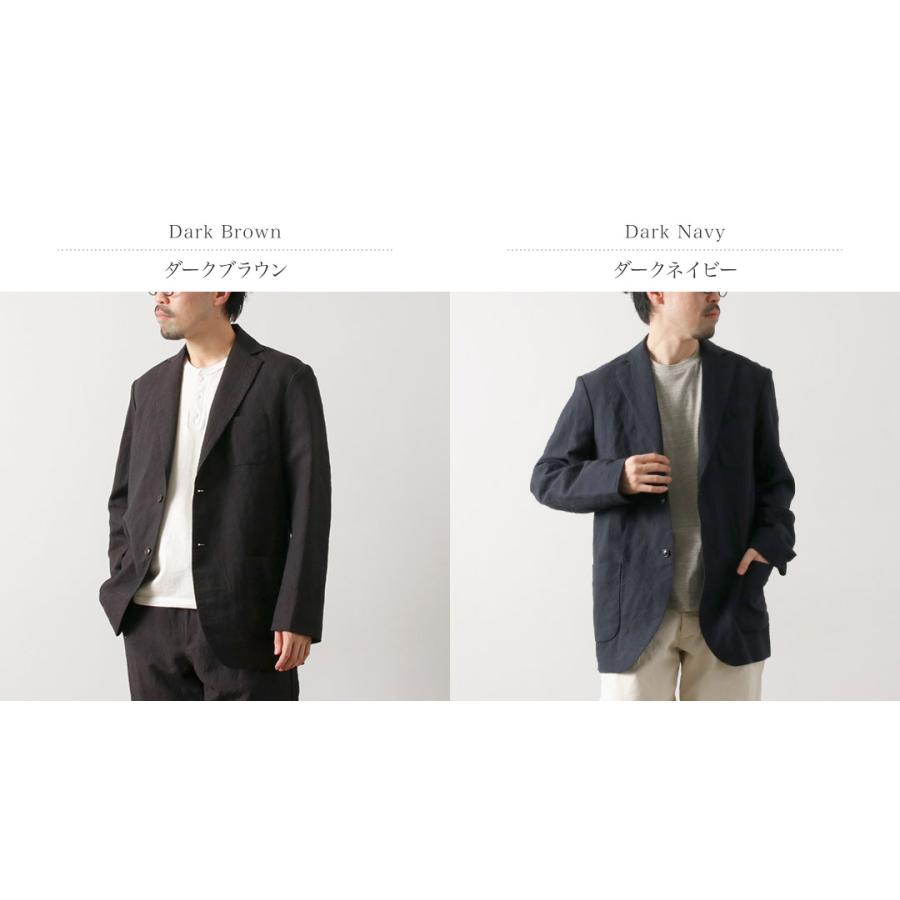 FUJITO（フジト） リネン ウール トロピカル ナウン 2Bジャケット / メンズ テーラード 2つボタン 日本製 | FUJITO | 03