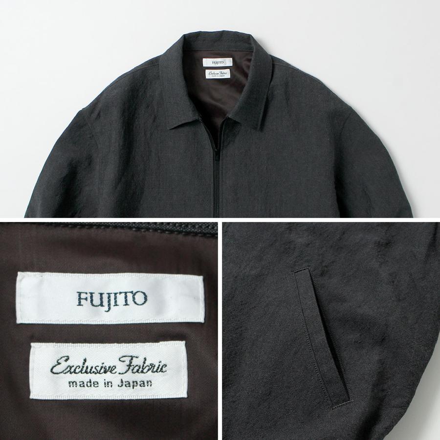 FUJITO（フジト） リネン/ウール トロピカル ジップブルゾン / メンズ 日本製 アウター Zip Up Blouson | FUJITO | 15