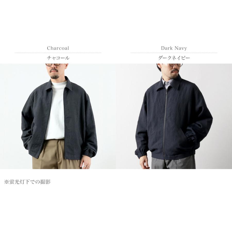 FUJITO（フジト） リネン/ウール トロピカル ジップブルゾン / メンズ 日本製 アウター Zip Up Blouson | FUJITO | 03