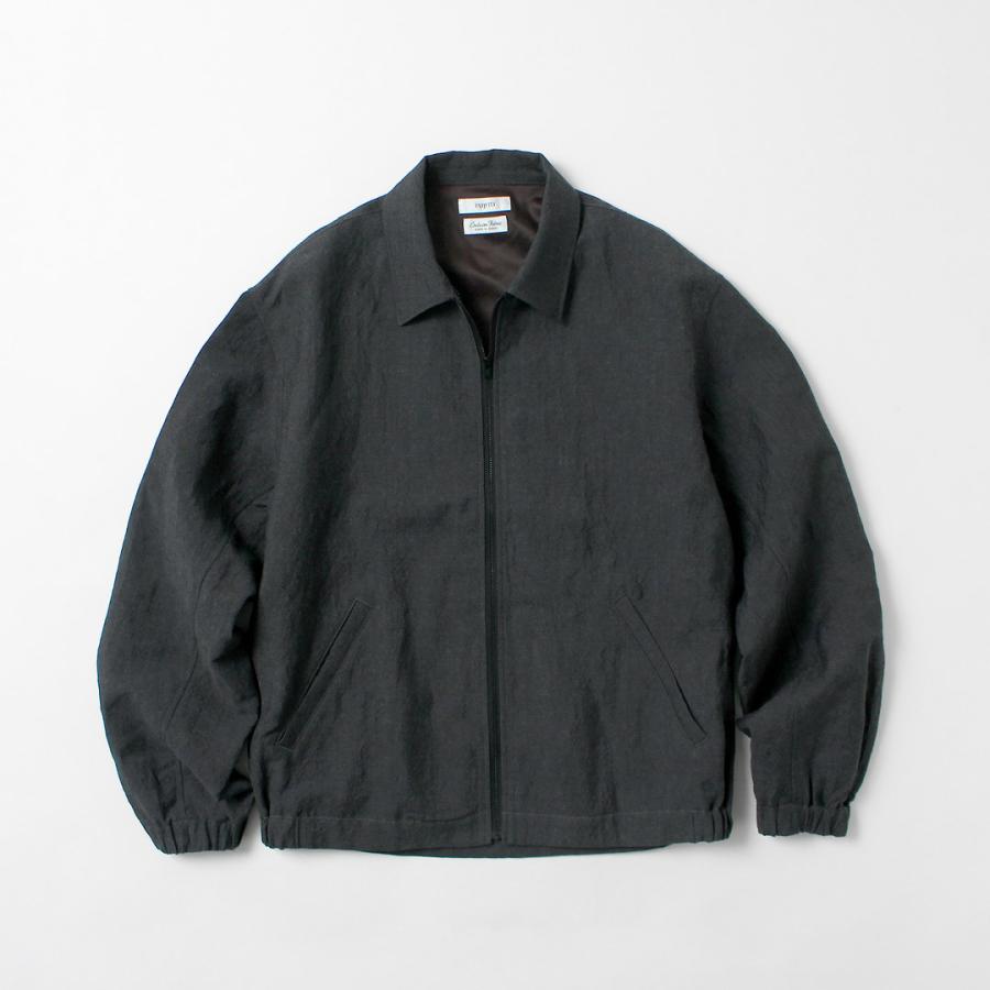 FUJITO（フジト） リネン/ウール トロピカル ジップブルゾン / メンズ 日本製 アウター Zip Up Blouson | FUJITO | 04