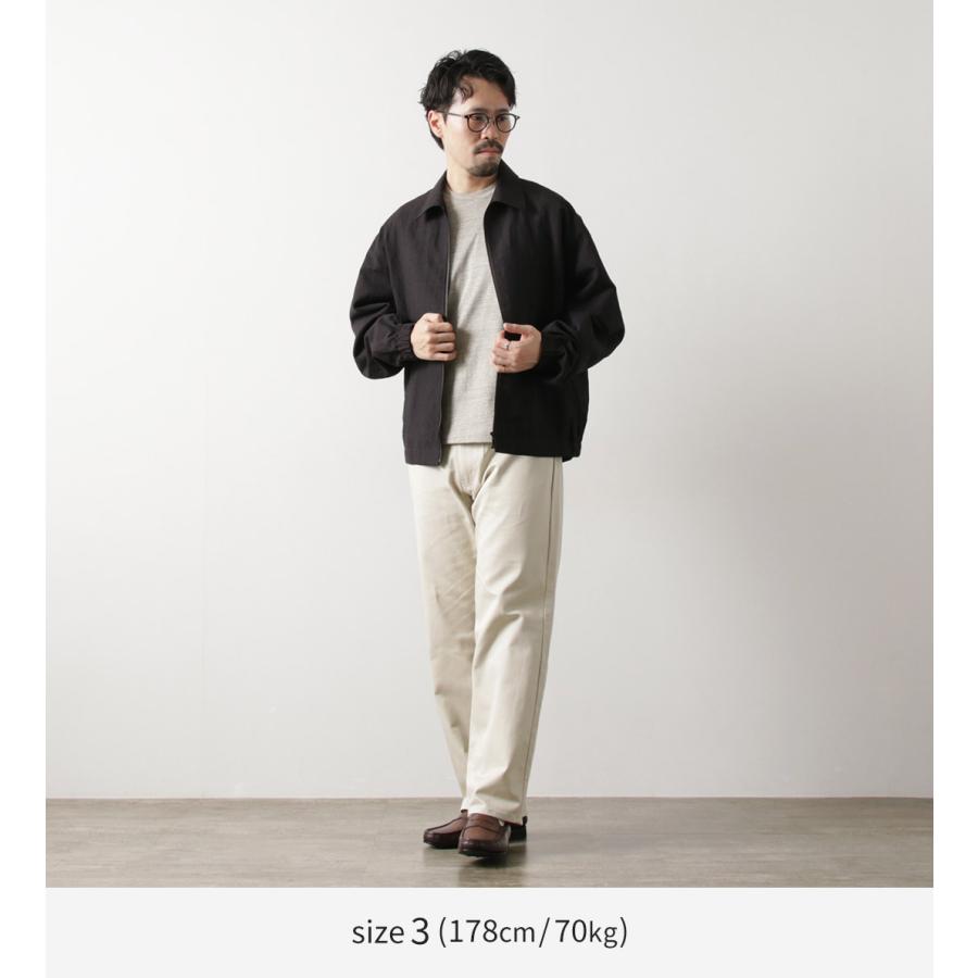 FUJITO FUJITO（フジト） リネン/ウール トロピカル ジップブルゾン