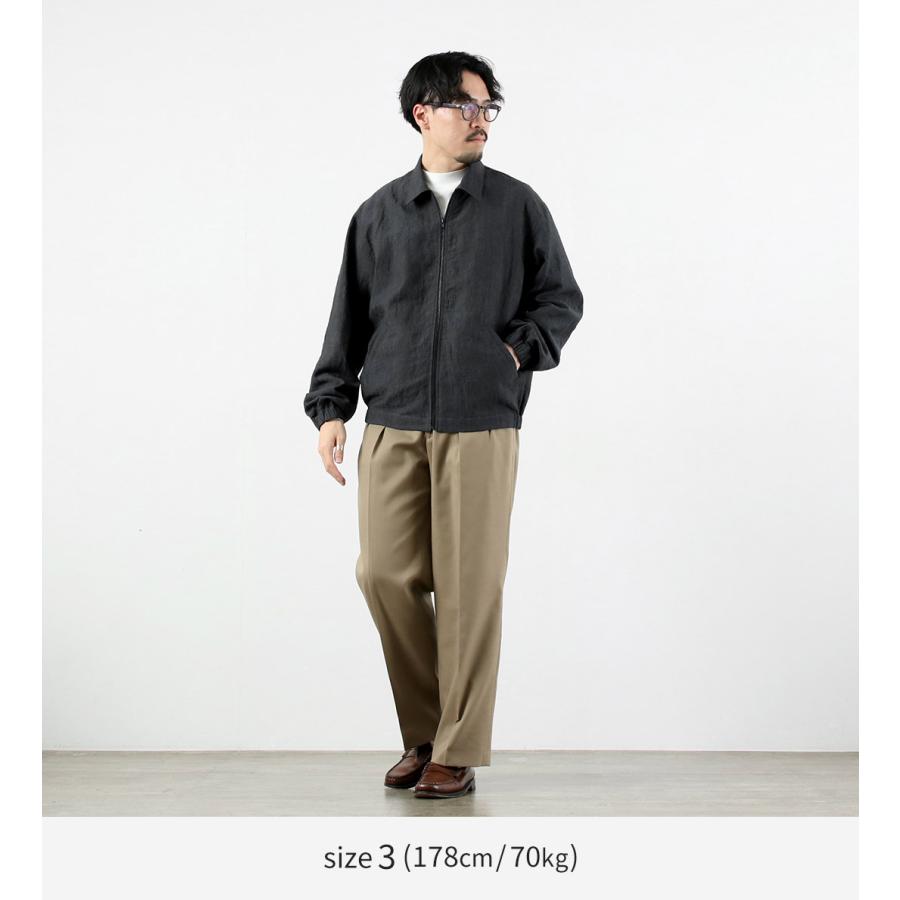 FUJITO（フジト） リネン/ウール トロピカル ジップブルゾン / メンズ 日本製 アウター Zip Up Blouson | FUJITO | 05