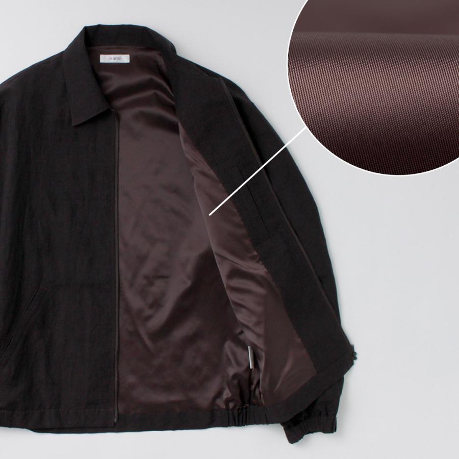 FUJITO（フジト） リネン/ウール トロピカル ジップブルゾン / メンズ