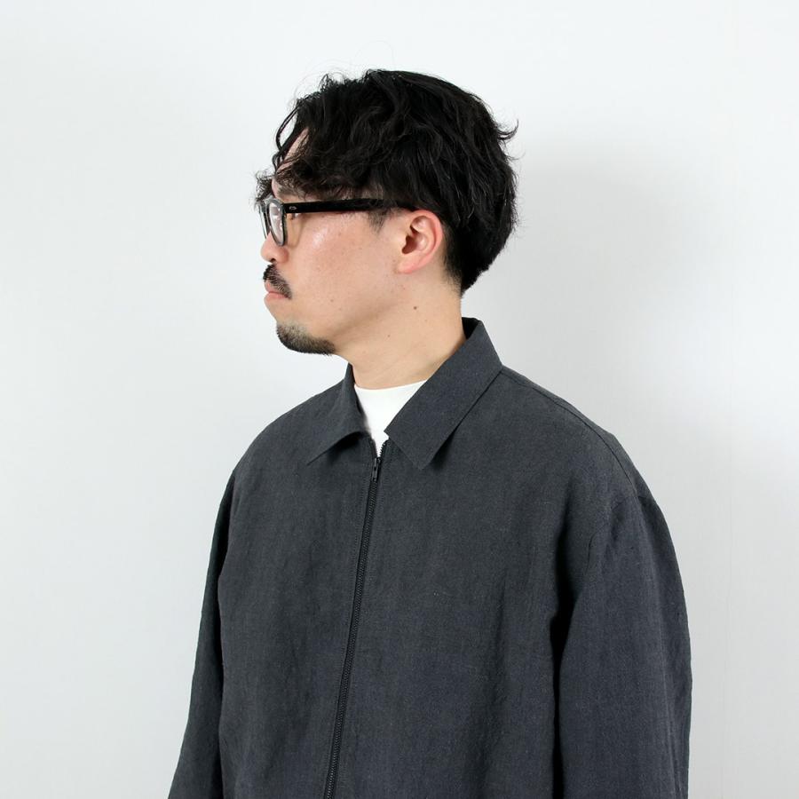 FUJITO（フジト） リネン/ウール トロピカル ジップブルゾン / メンズ 日本製 アウター Zip Up Blouson | FUJITO | 09