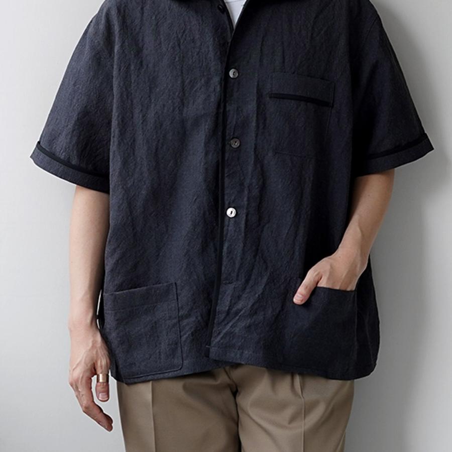 FUJITO（フジト） リネン ウール トロピカル パジャマシャツ 日本製 / メンズ トップス 半袖シャツ | FUJITO | 13