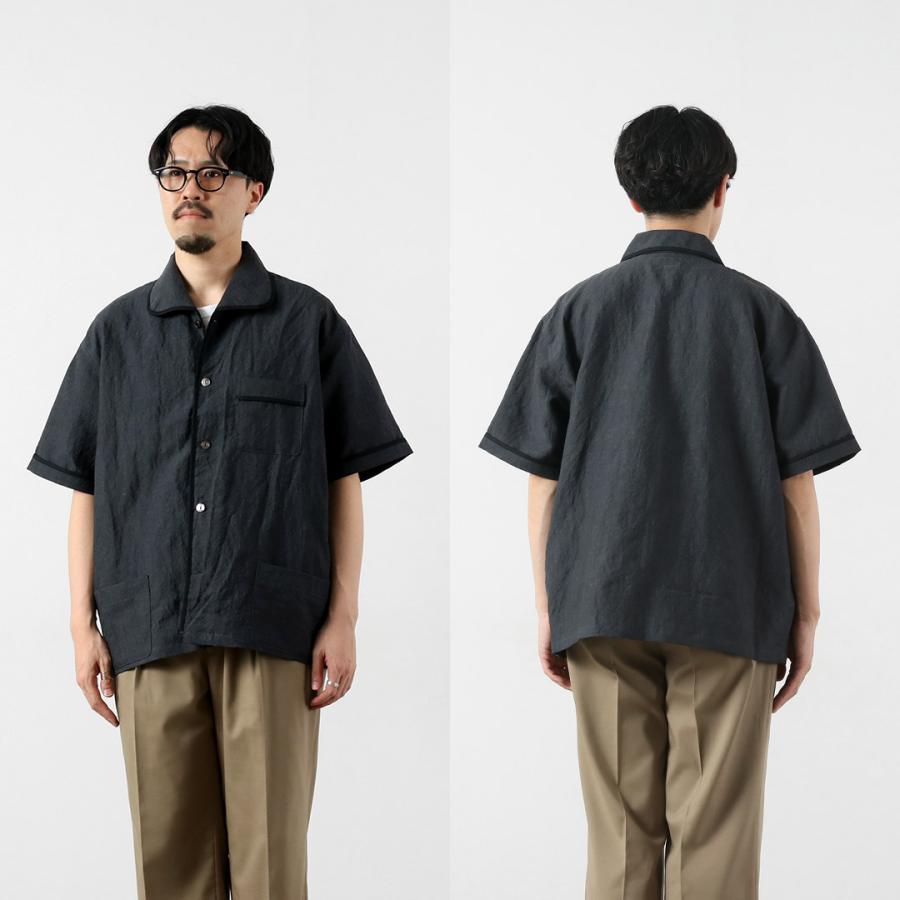 FUJITO（フジト） リネン ウール トロピカル パジャマシャツ 日本製 / メンズ トップス 半袖シャツ | FUJITO | 14