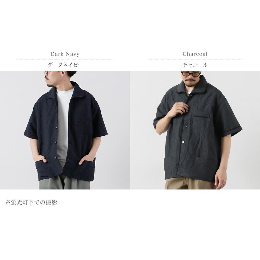 FUJITO（フジト） リネン ウール トロピカル パジャマシャツ 日本製 / メンズ トップス 半袖シャツ | FUJITO | 03
