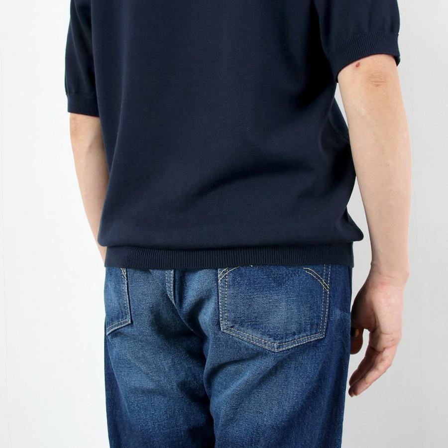 FUJITO（フジト） コットンシルク スキッパーポロ ポロシャツ 日本製 / メンズ ポロシャツ ニット トップス カットソー 半袖 | FUJITO | 13