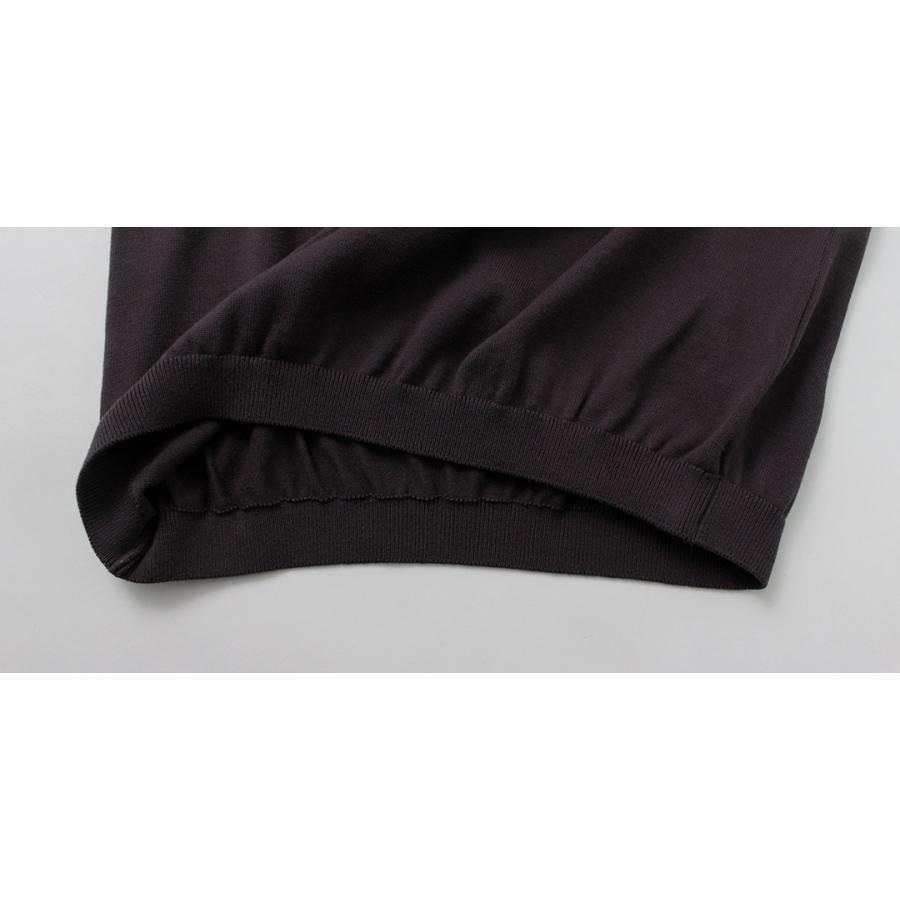 FUJITO（フジト） コットンシルク スキッパーポロ / メンズ ニット トップス カットソー 半袖 Knit Skipper Polo | FUJITO | 17