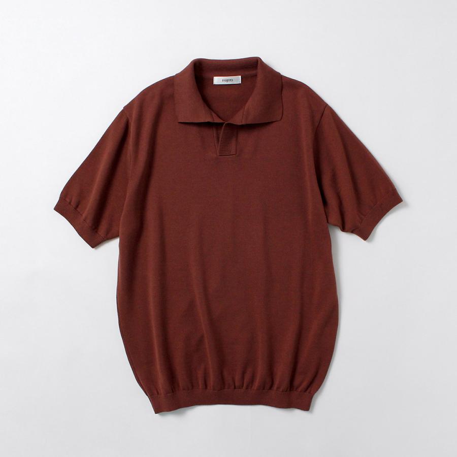 FUJITO（フジト） コットンシルク スキッパーポロ ポロシャツ 日本製 / メンズ ポロシャツ ニット トップス カットソー 半袖 | FUJITO | 04