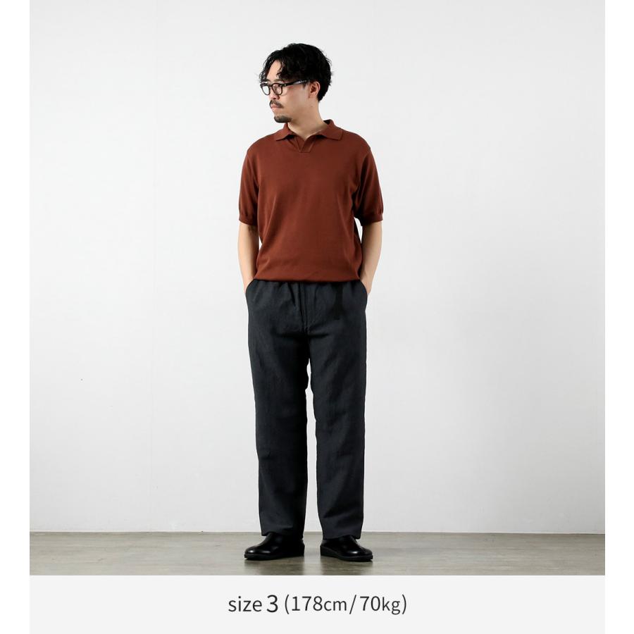 FUJITO（フジト） コットンシルク スキッパーポロ ポロシャツ 日本製 / メンズ ポロシャツ ニット トップス カットソー 半袖 | FUJITO | 05