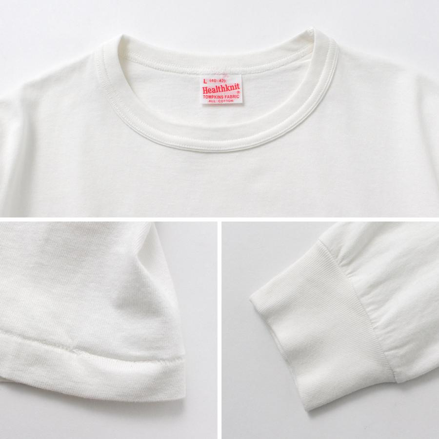 HEALTHKNIT（ヘルスニット） トンプキンス クルーネック ロングスリーブTシャツ / ロンT 長袖 メンズ クルーネック 袖リブ | Healthknit | 17