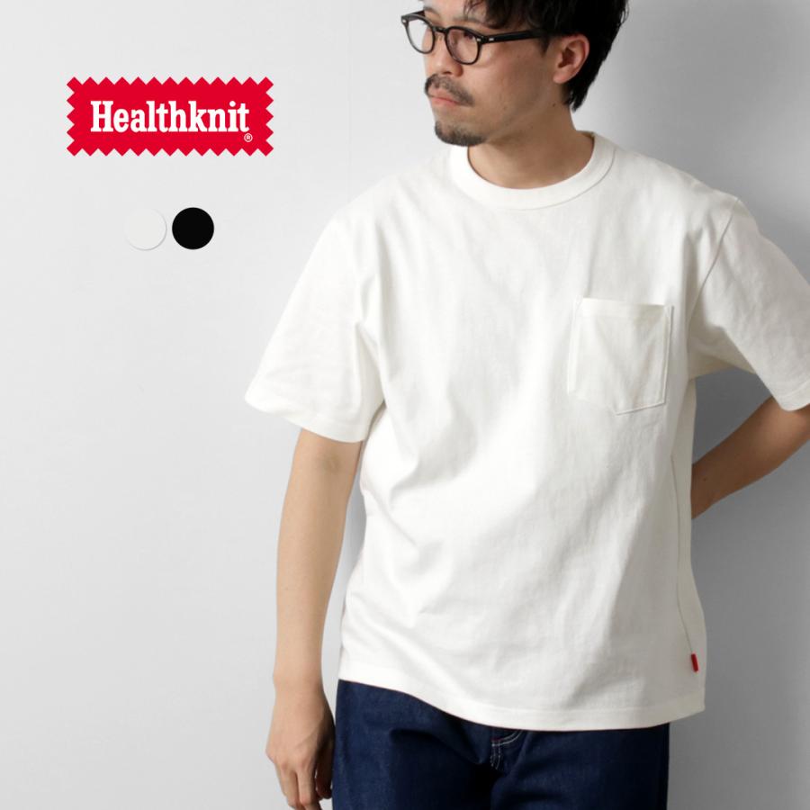 HEALTHKNIT（ヘルスニット） マックスウエイト 9oz クルーネック ショートスリーブ ポケットTシャツ / ヘビーウェイト 袖 メンズ | Healthknit