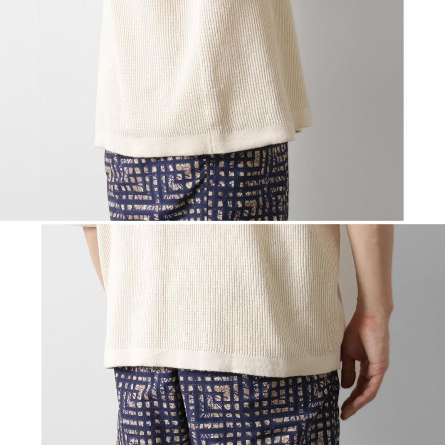 HEALTHKNIT（ヘルスニット） ヘンリーネック ショートスリーブ ニット Tシャツ / サマーニット メンズ 半袖 コットン 綿 | Healthknit | 12