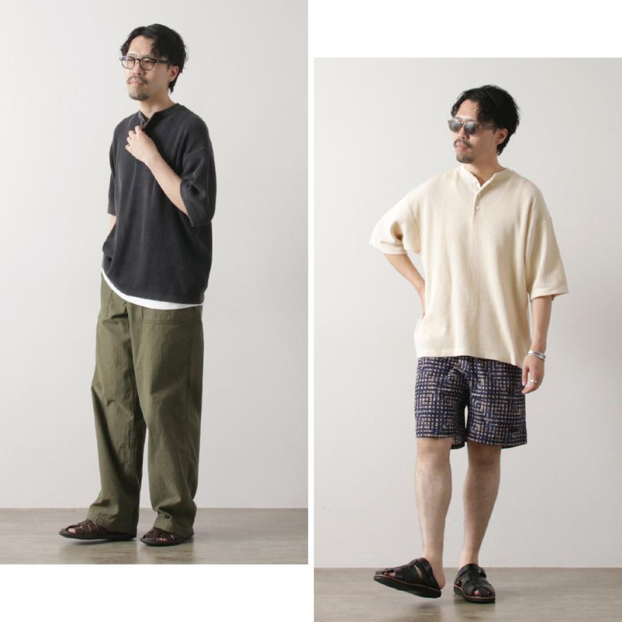 HEALTHKNIT（ヘルスニット） ヘンリーネック ショートスリーブ ニット Tシャツ / サマーニット メンズ 半袖 コットン 綿 | Healthknit | 14