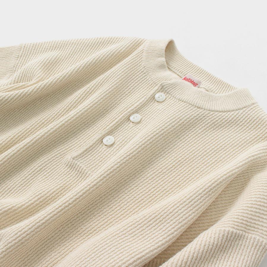 HEALTHKNIT（ヘルスニット） ヘンリーネック ショートスリーブ ニット Tシャツ / サマーニット メンズ 半袖 コットン 綿 | Healthknit | 09