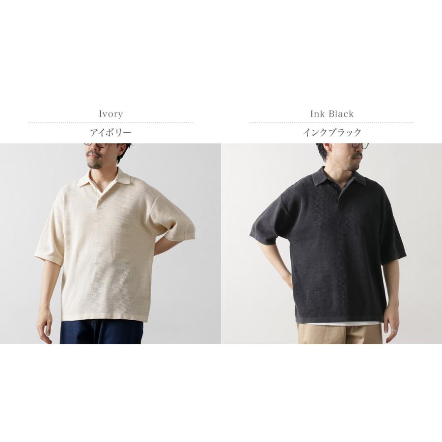 HEALTHKNIT（ヘルスニット） ポロカラー ショートスリーブ ニット カットソー / ポロシャツ 半袖 サマーニット メンズ コットン | Healthknit | 03