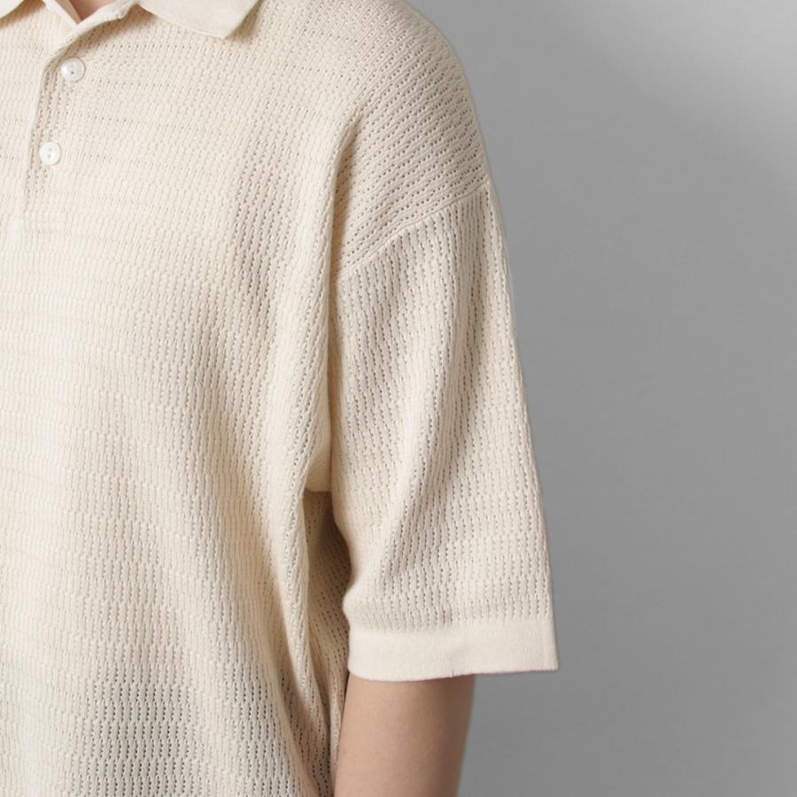 HEALTHKNIT（ヘルスニット） ポロカラー ショートスリーブ ニット カットソー / ポロシャツ 半袖 サマーニット メンズ コットン | Healthknit | 11