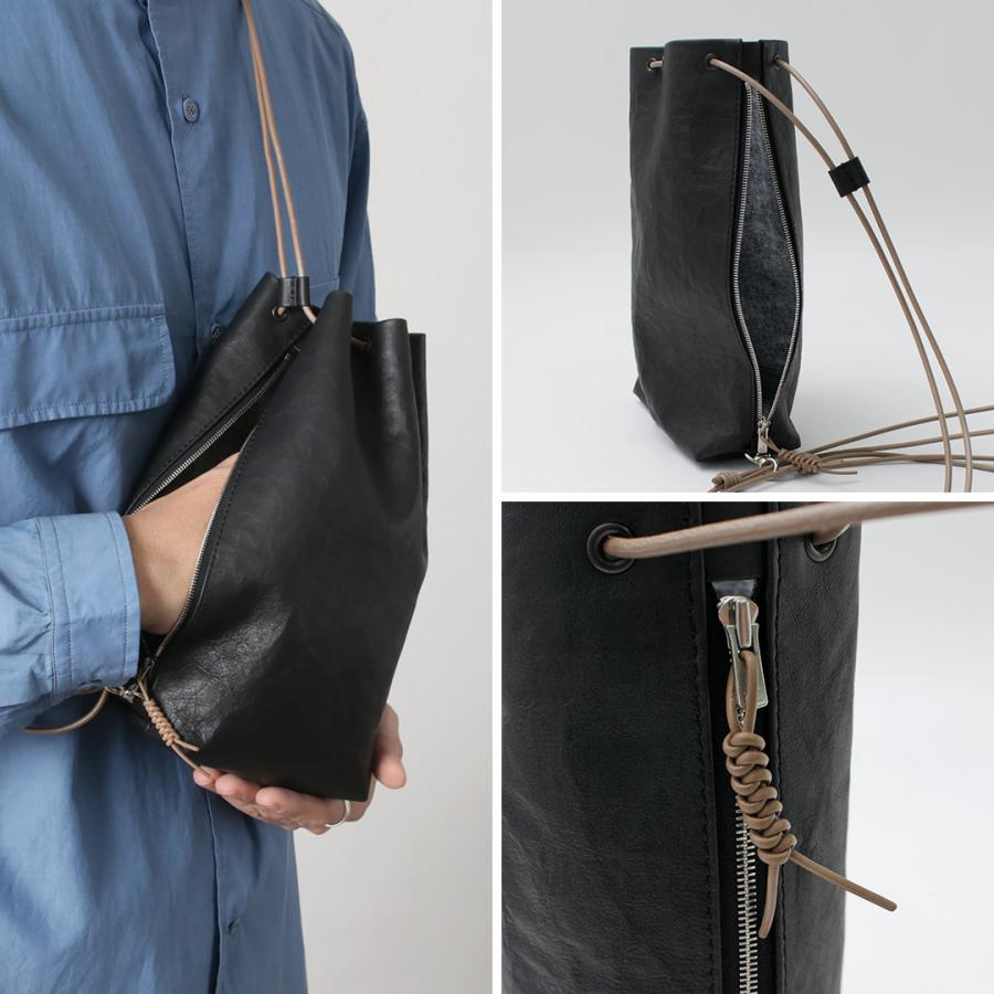 SENTI（センティ） ダイニーマレザー ドローストリング バッグ L / メンズ 鞄 巾着 | SENTI | 14