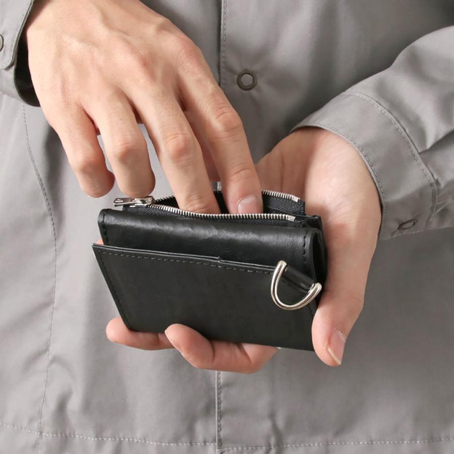 SENTI（センティ） ダイニーマレザー トリフォールド スリムウォレット / メンズ 財布 三つ折り 本革 | SENTI | 03