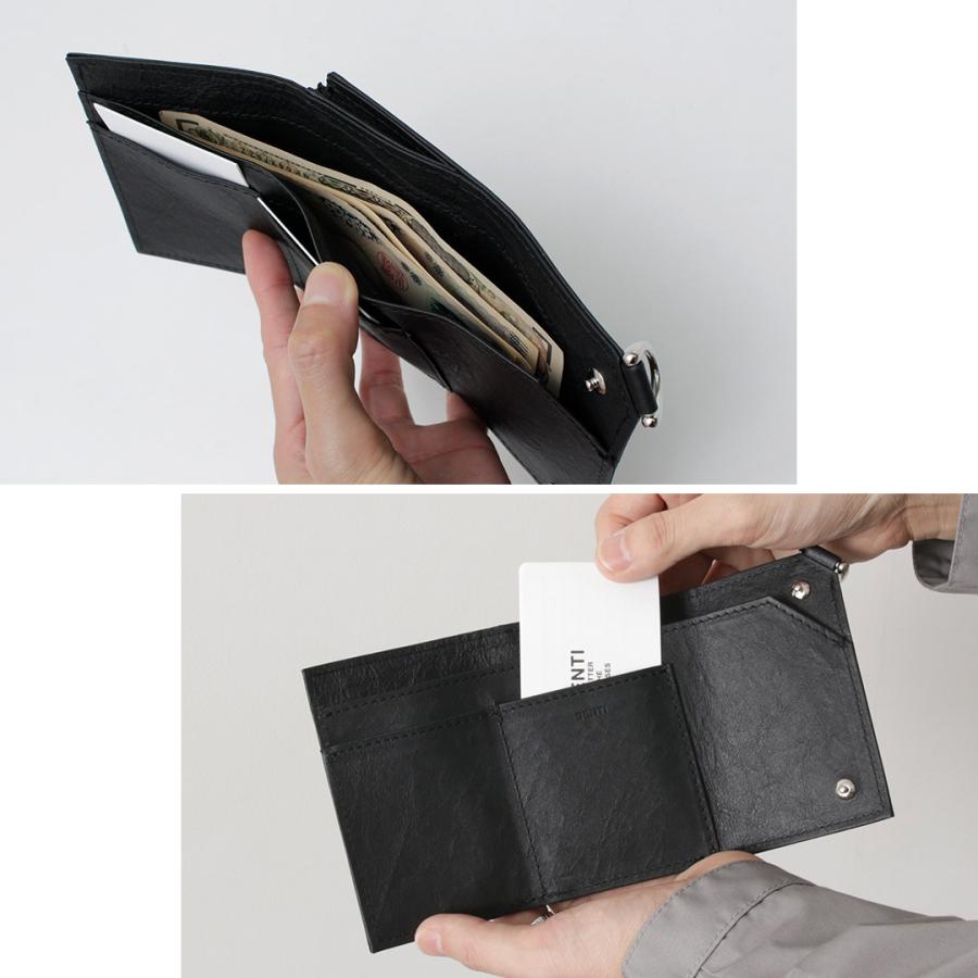 SENTI（センティ） ダイニーマレザー トリフォールド スリムウォレット / メンズ 財布 三つ折り 本革 | SENTI | 09