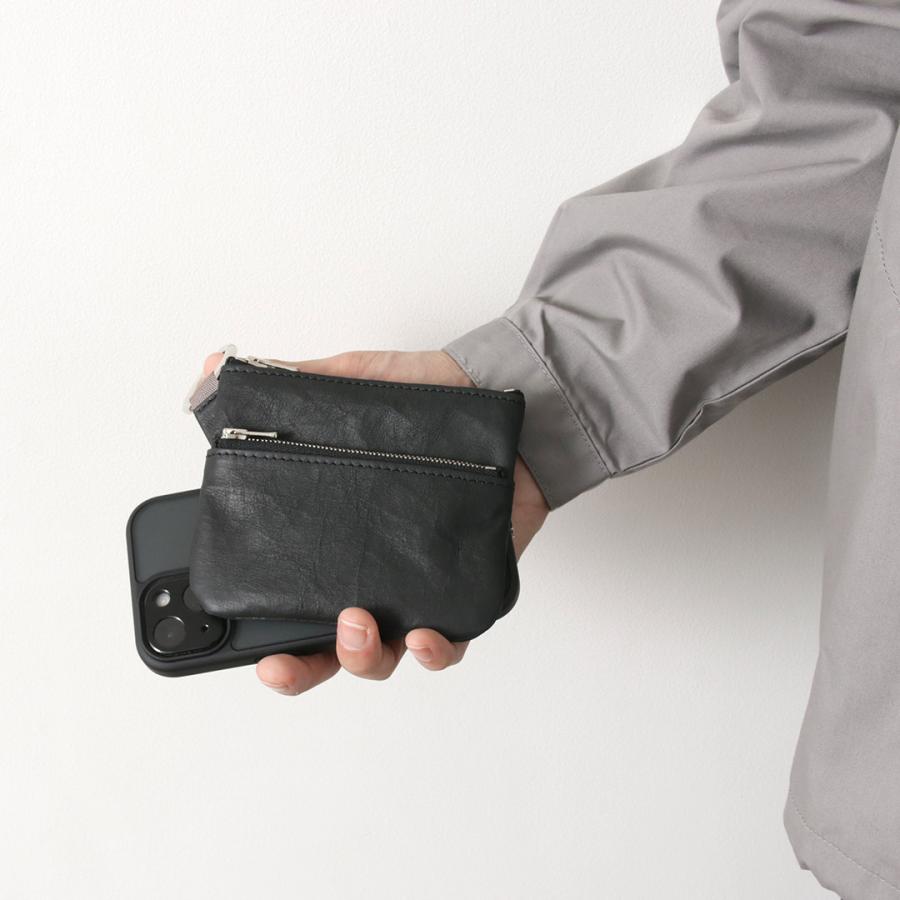 SENTI（センティ） ダイニーマレザー ダブルジップ ポーチ / ウォレット 本革 | SENTI | 05