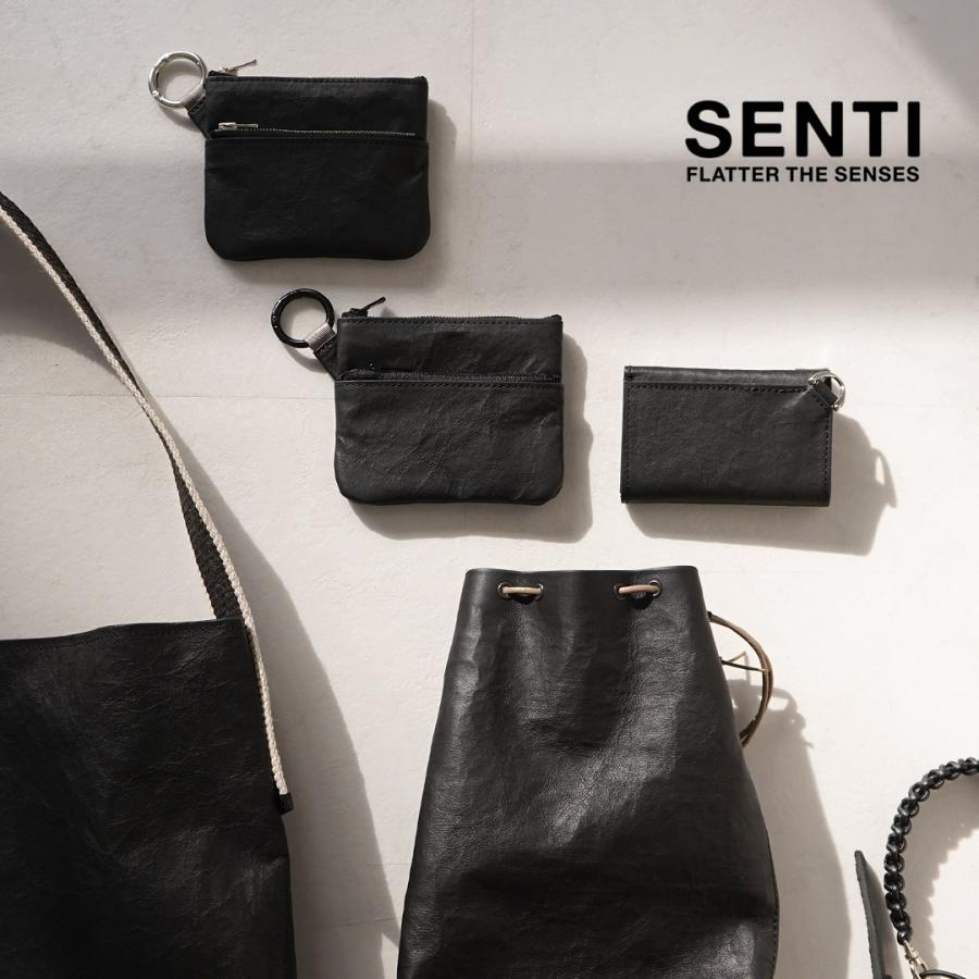 SENTI（センティ） ダイニーマレザー ダブルジップ ポーチ / ウォレット 本革 | SENTI | 06