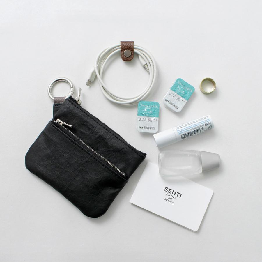 SENTI（センティ） ダイニーマレザー ダブルジップ ポーチ / ウォレット 本革 | SENTI | 09