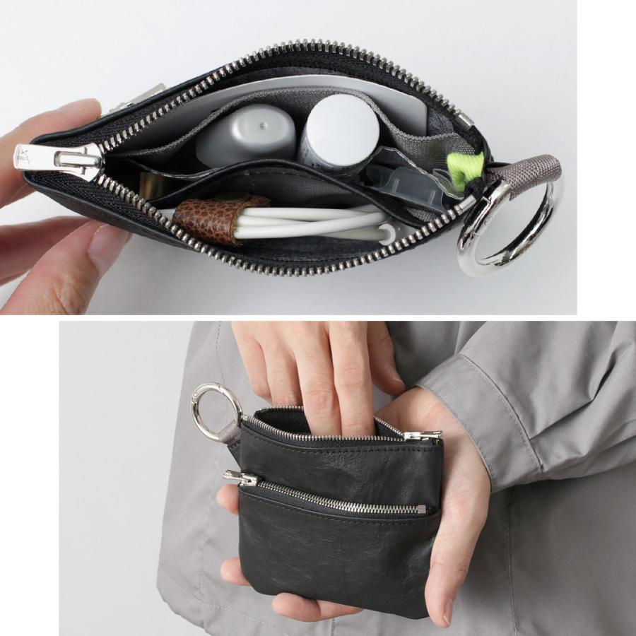 SENTI（センティ） ダイニーマレザー ダブルジップ ポーチ / ウォレット 本革 | SENTI | 10