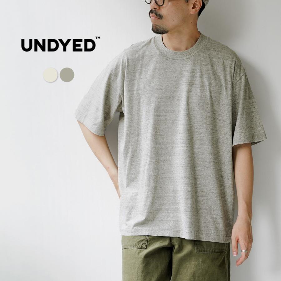 UNDYED（アンダイド） 無染色オーガニックコットンTシャツ / メンズ 半袖 綿100 日本製 COLORED ORGANIC COTTON 30PV S/S Tee | UNDYED