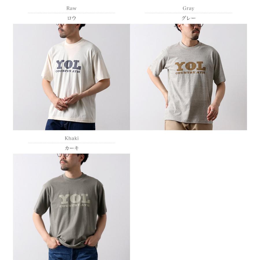 UNDYED（アンダイド） 無染色オーガニックコットン プリントTシャツ YOL / メンズ 半袖 綿 日本製 | UNDYED | 04
