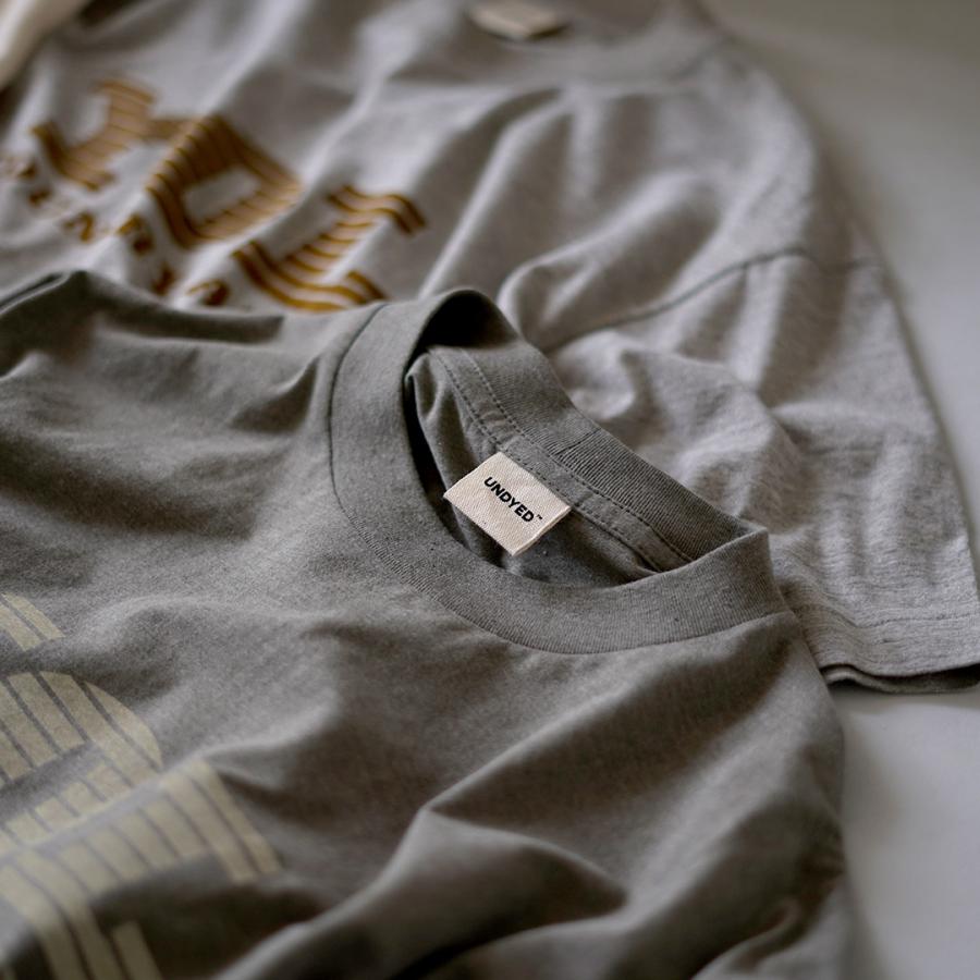 UNDYED（アンダイド） 無染色オーガニックコットン プリントTシャツ YOL / メンズ 半袖 綿 日本製 | UNDYED | 08