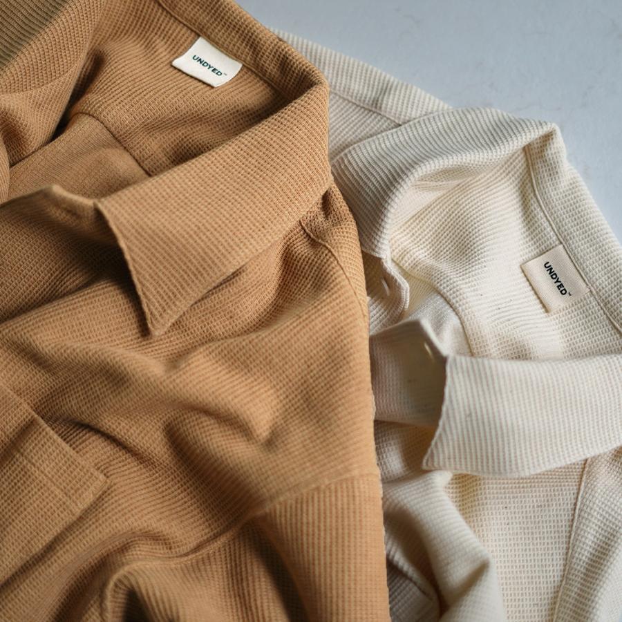 UNDYED（アンダイド） 無染色オーガニックコットン ワッフル ショート