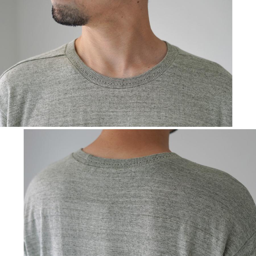 UNDYED（アンダイド） 無染色オーガニックコットン 18GG ニットソー BROOKS81 / メンズ Tシャツ 半袖 綿 | UNDYED | 12